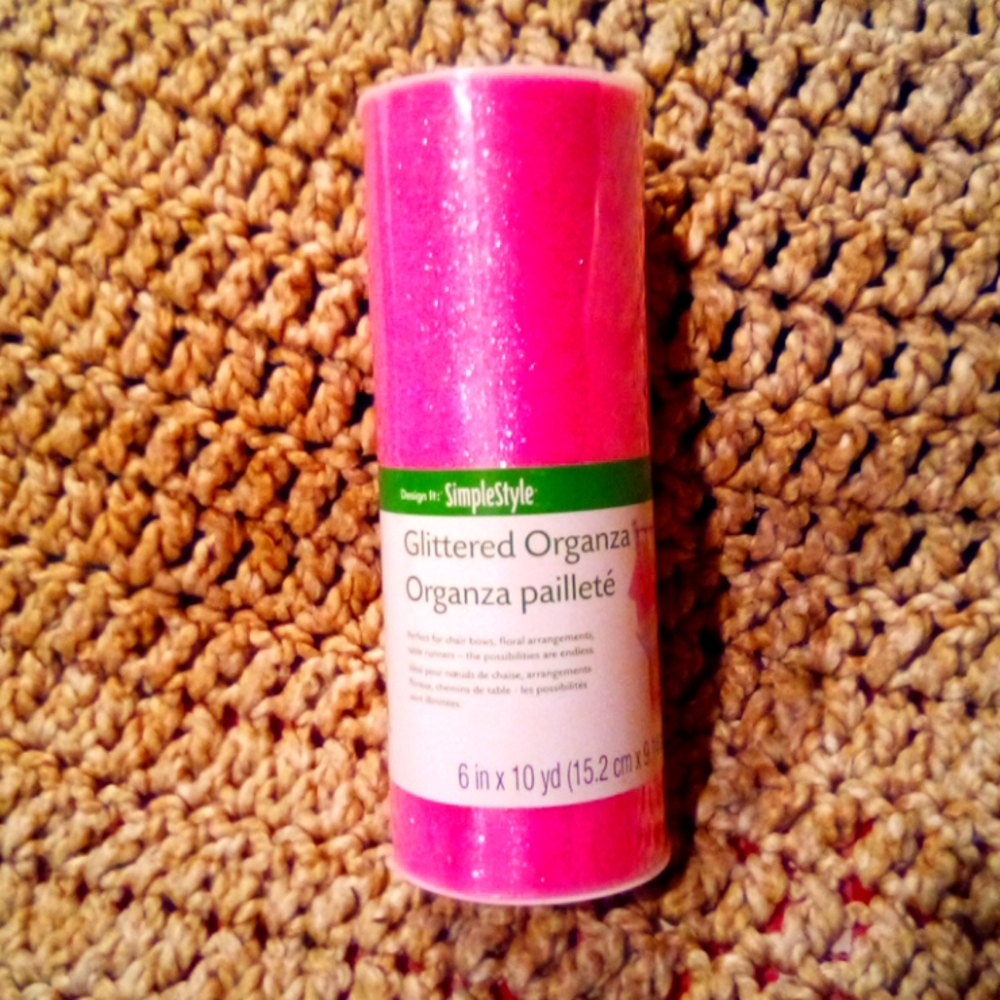 Barbie Pink Glittered Organza, NIP